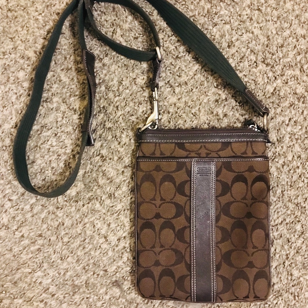Vintage Coach Chocolate Brown Crossbody Bag